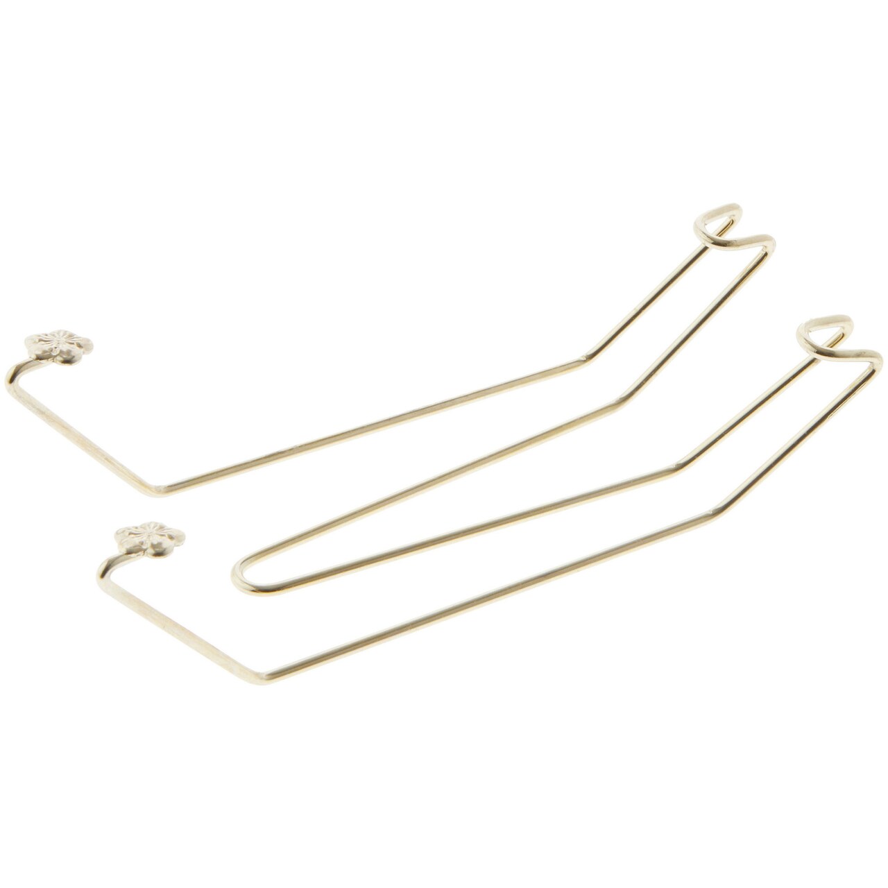 Bard's Gold-toned Wall Mountable Plate Hanger, 5.625" H x 2" W x 1.375" D (For Plates 5" - 6.5")